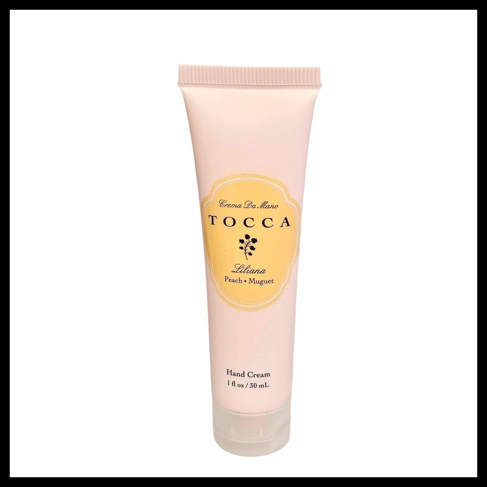 TOCCA Liliana Hand Cream Peach Muguet Moisturizing Travel Size 1 fl oz